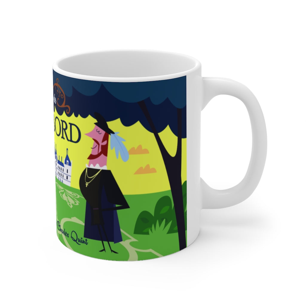 MUG EN CÉRAMIQUE CHAMBORD FRANÇOIS 1ER ET CHARLES QUINT