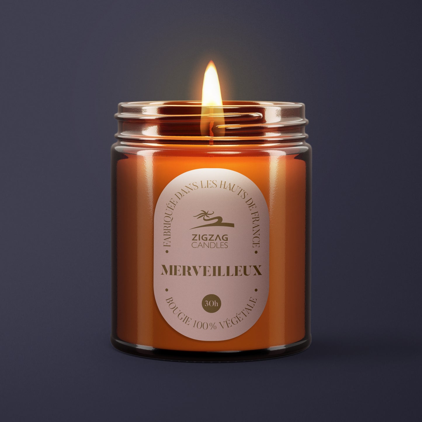 BOUGIE VÉGÉTALE MERVEILLEUX EN POT D'APHOTICAIRE