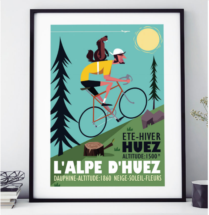 AFFICHE L'ALPE D'HUEZ