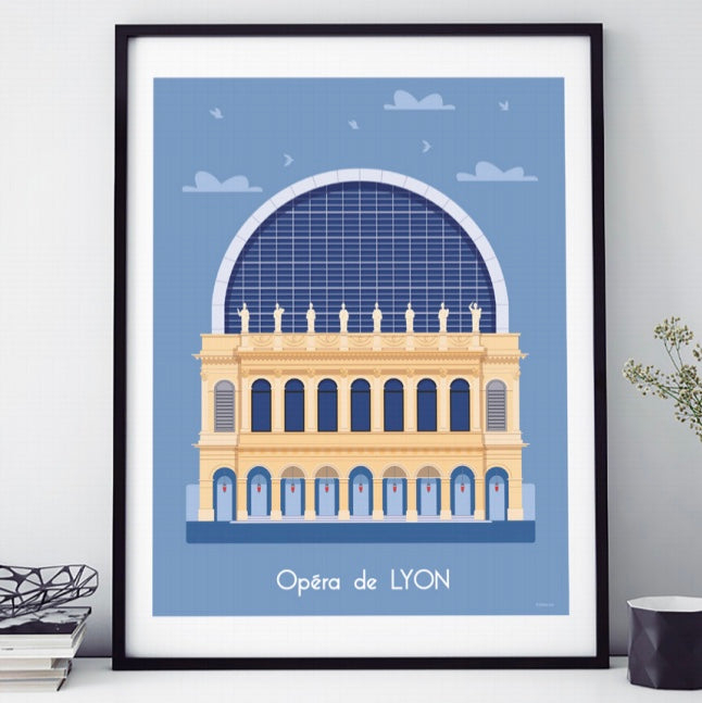 AFFICHE 18 CM PAR 24 CM OPERA LYON