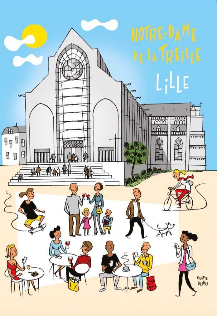 CARTE POSTALE NOTRE DAME DE LA TREILLE LILLE