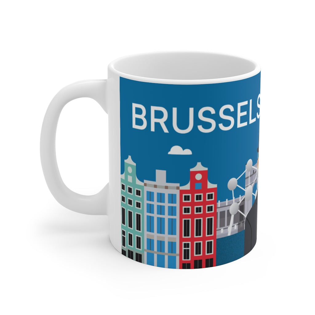 MUG EN CÉRAMIQUE BRUSSELS BLEU