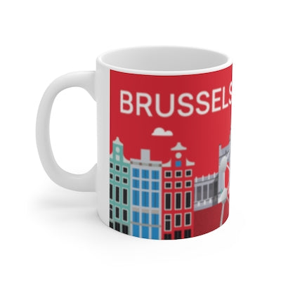 MUG EN CÉRAMIQUE BRUSSELS ROUGE