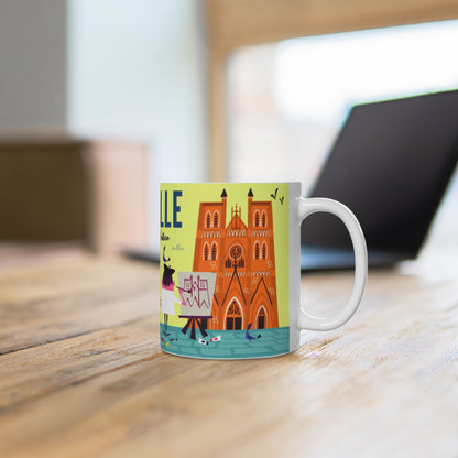 MUG EN CÉRAMIQUE ABBEVILLE ARTISTE