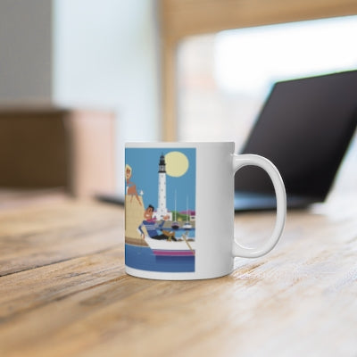 MUG EN CÉRAMIQUE  DUNKERQUE PHARE BATEAU