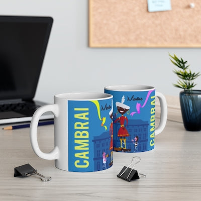 MUG EN CÉRAMIQUE MARTIN ET MARTINE LES GÉANTS CAMBRAI