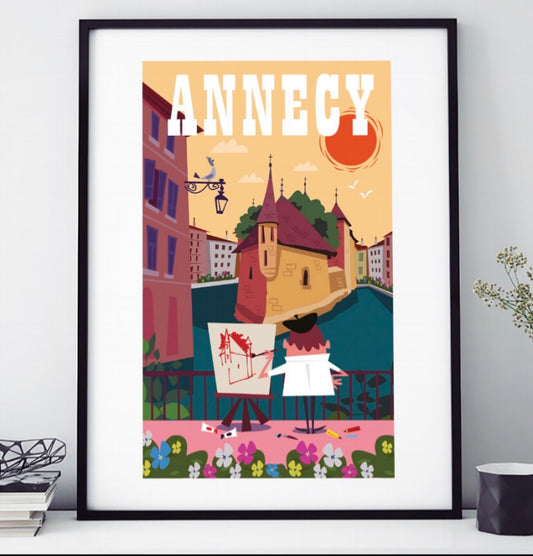 AFFICHE 18 PAR 24 CM ANNECY ARTISTE