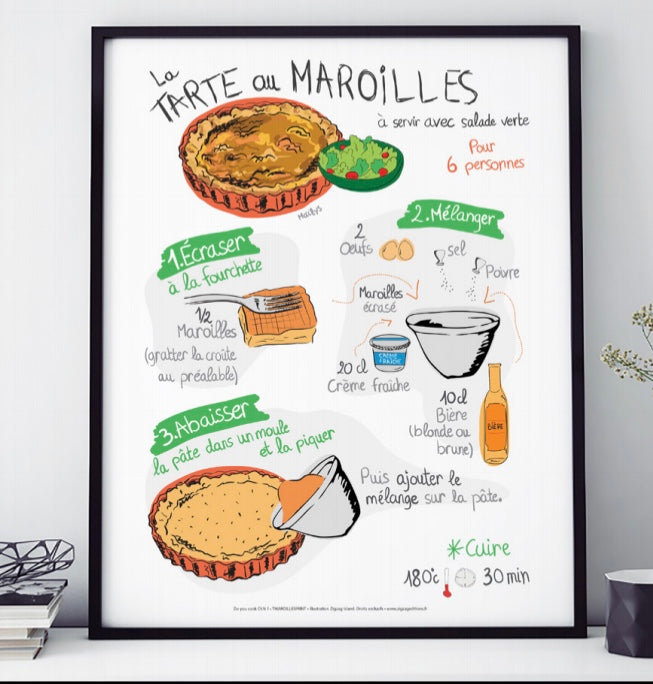 AFFICHE LA TARTE AU MAROILLES