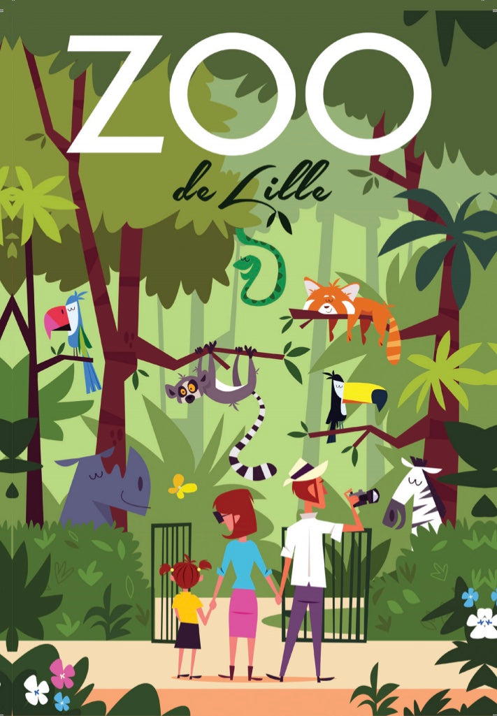 ZOO DE LILLE CARTE POSTALE