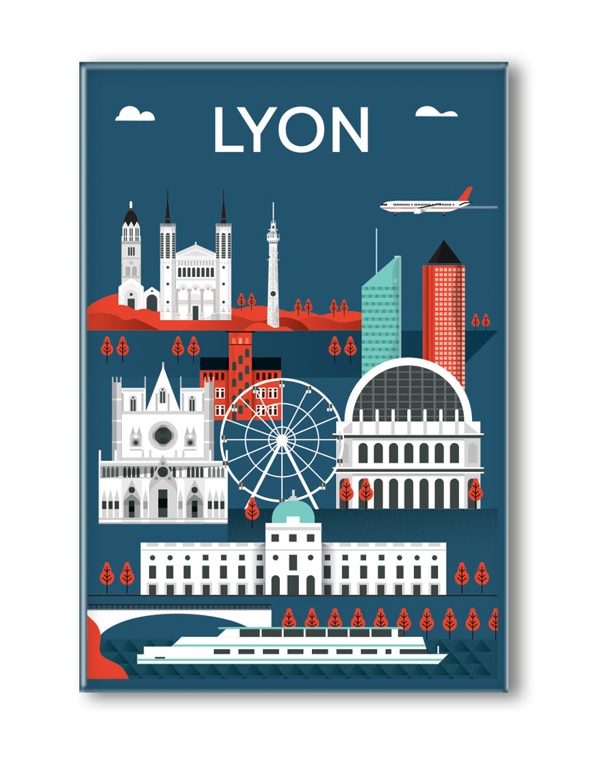 MAGNET LYON GRAPHIQUE