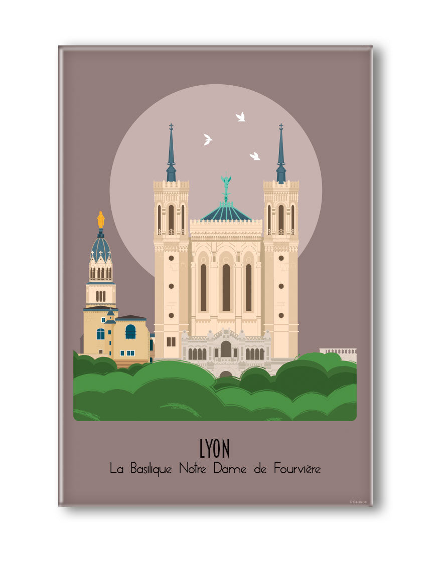 MAGNET LYON LA BASILIQUE NOTRE DAME DE FOURVIÈRE