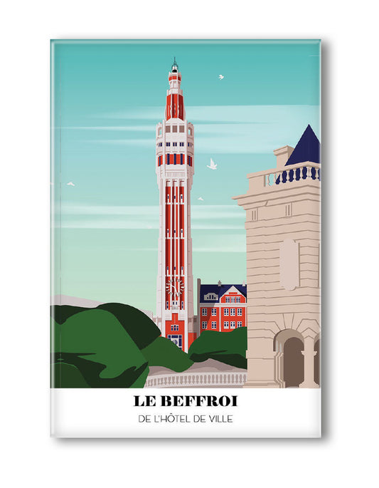 BEFFROI DE L'HOTEL DE VILLE LILLE MAGNET