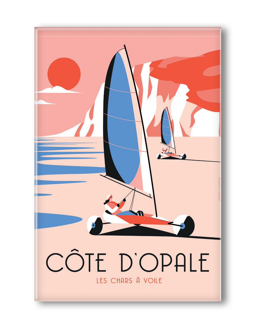 MAGNET CÔTE D'OPALE LES CHARS À VOILE