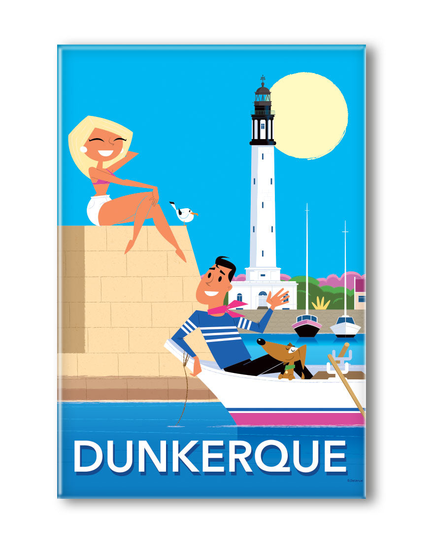 MAGNET DUNKERQUE PHARE BATEAU