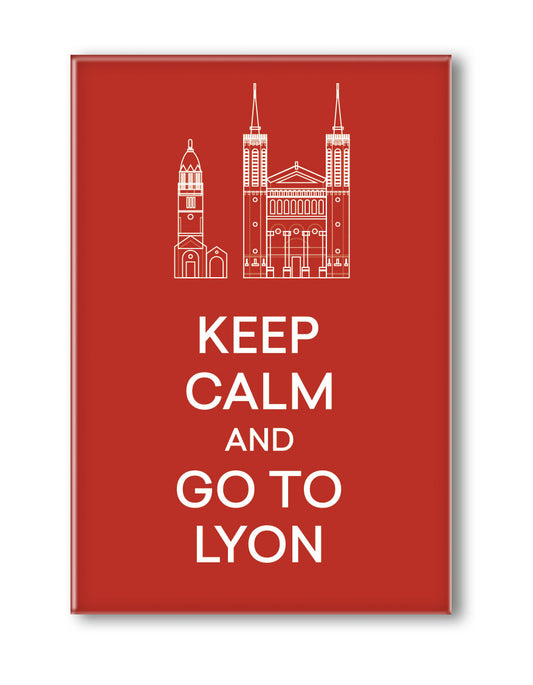 MAGNET KEEP CALM AND GO TO LYON