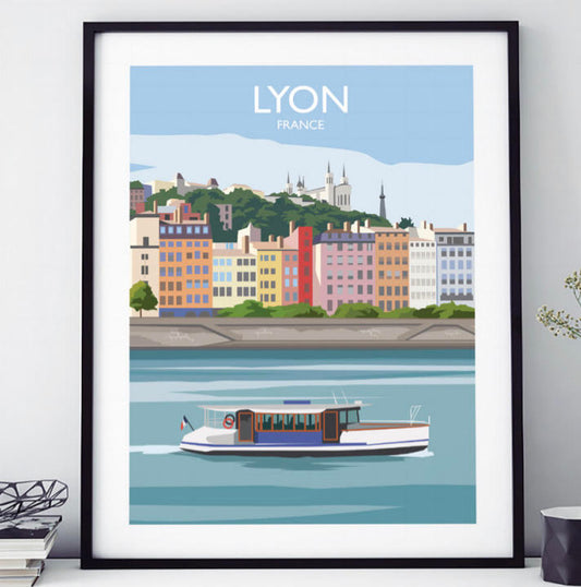 AFFICHE LYON VUE