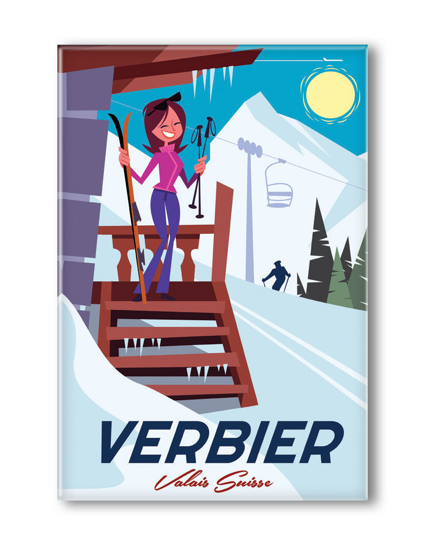 MAGNET VERBIER VALAIS SUISSE SKI